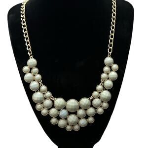 Statement Necklace Gold Tone Fashion Jewelry 19 inches